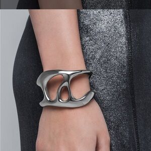 Sleek Silver Women's Bracelet